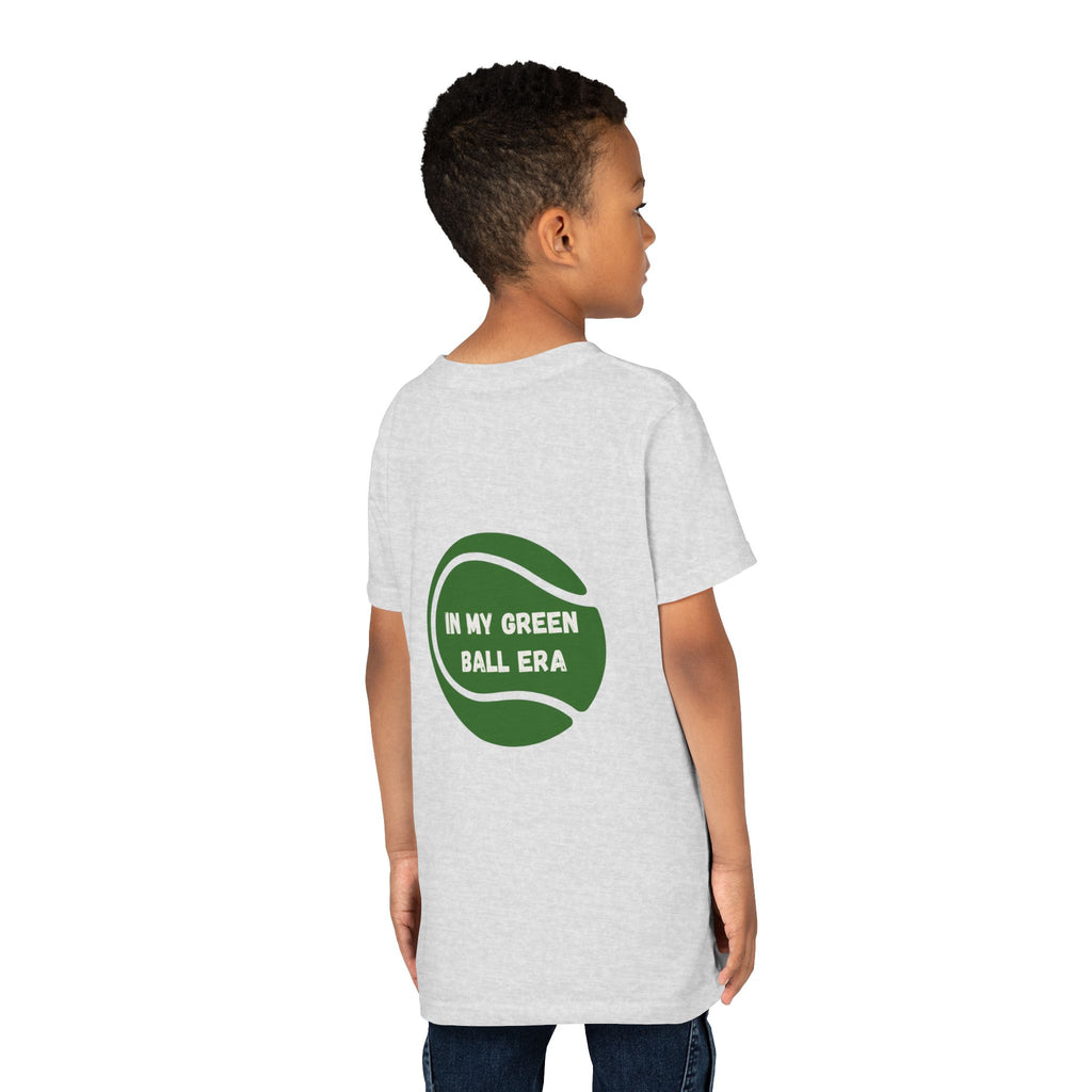 Boy's Junior's Tee - "In My Green Ball Era" Tennis T-Shirt