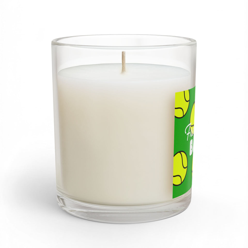Glass Candle 11oz— "Fresh Tennis Balls" Tennis Ball Scented Candle