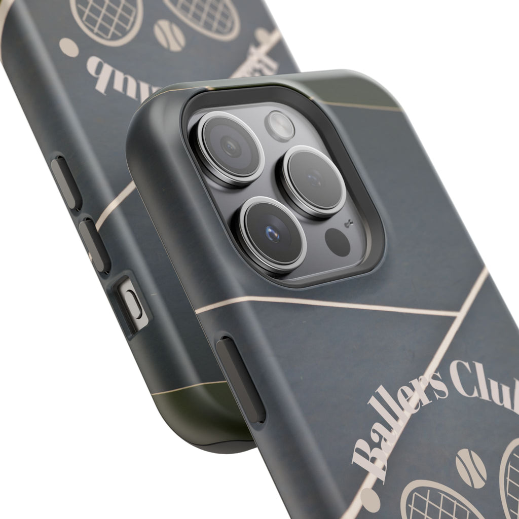 Tennis Impact-Resistant Phone Case — 'Ballers Club Est. 2025' Protective Cover