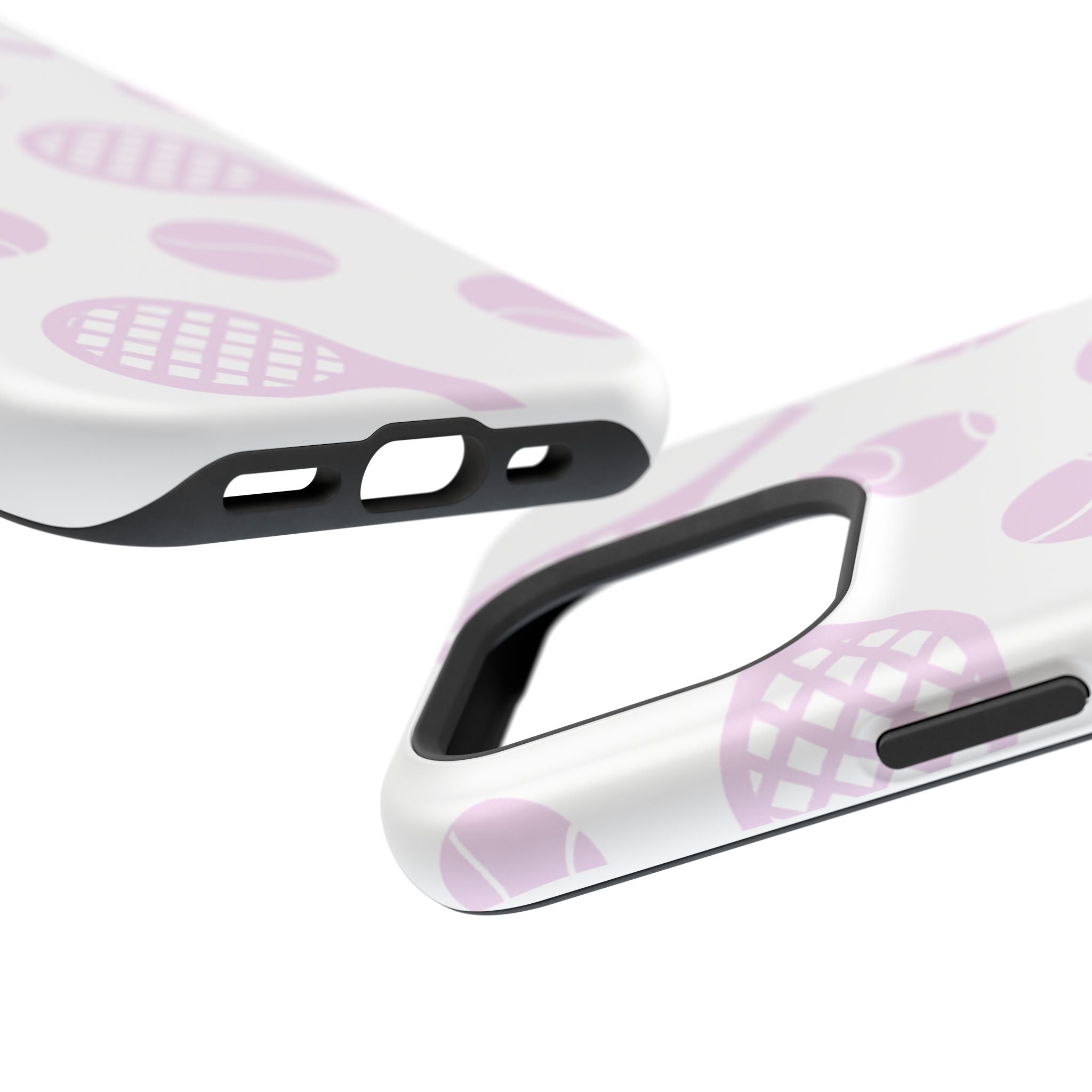 Tennis Impact-Resistant Phone Case — Pink Rackets & Balls