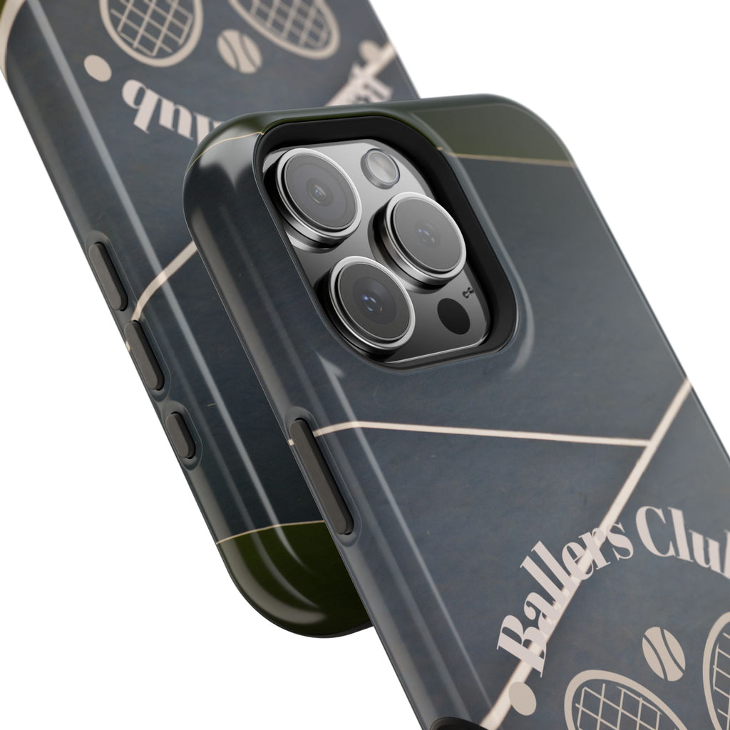 Tennis Impact-Resistant Phone Case — 'Ballers Club Est. 2025' Protective Cover