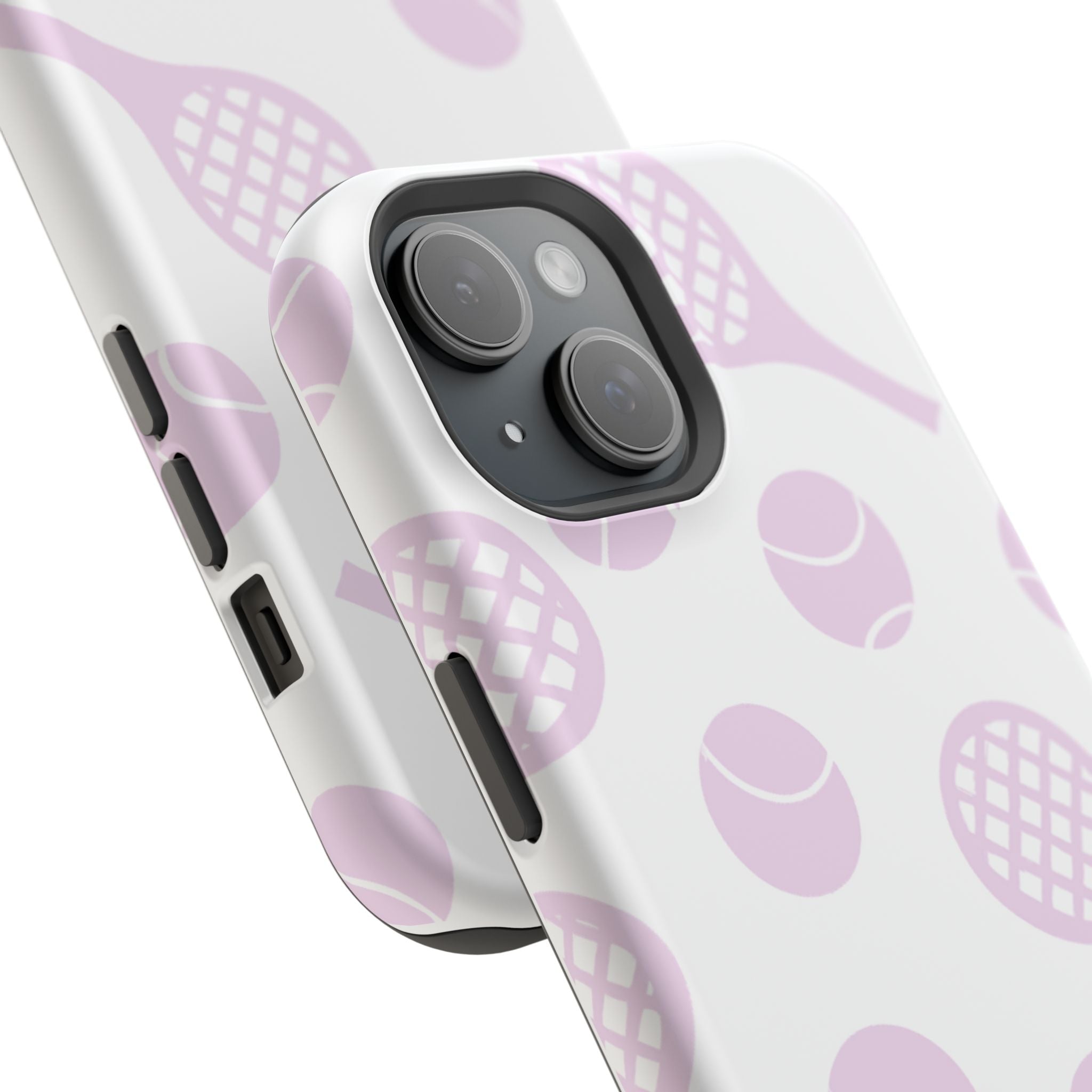 Tennis Impact-Resistant Phone Case — Pink Rackets & Balls
