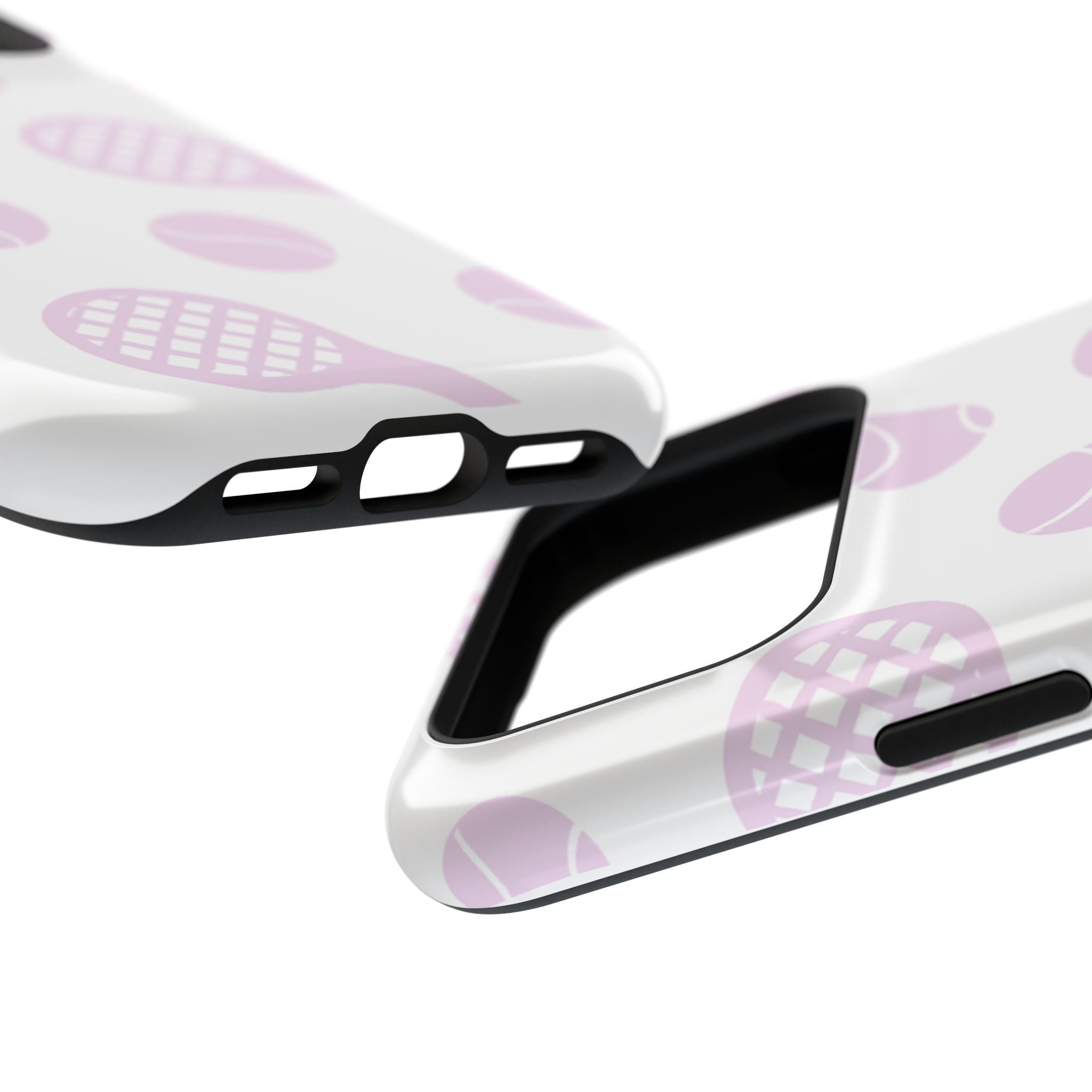 Tennis Impact-Resistant Phone Case — Pink Rackets & Balls