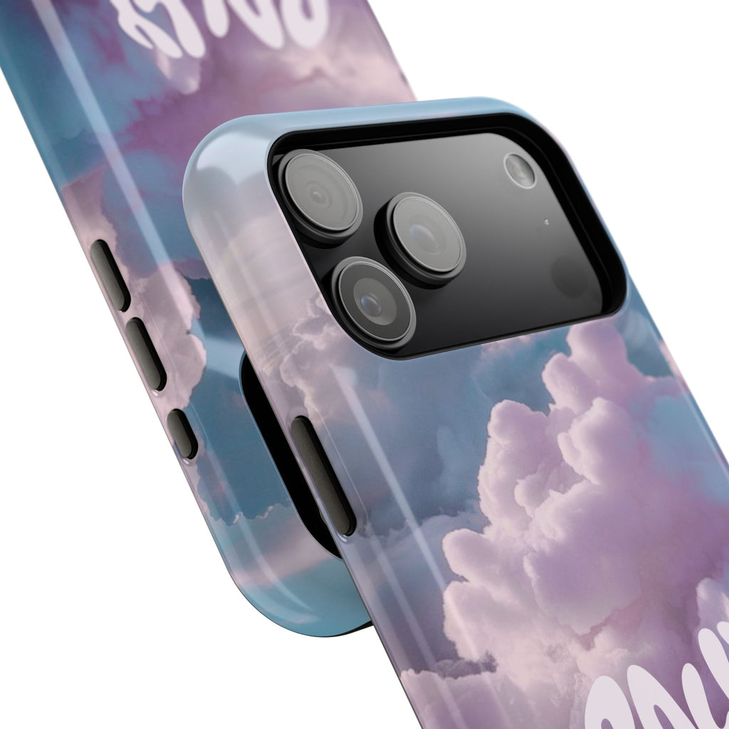 Impact-Resistant Phone Case — "Rally & Love" Clouds/Love in the Air