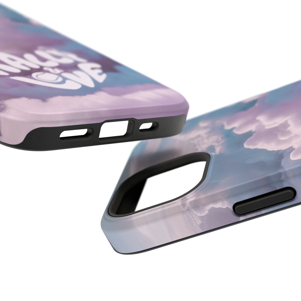 Impact-Resistant Phone Case — "Rally & Love" Clouds/Love in the Air
