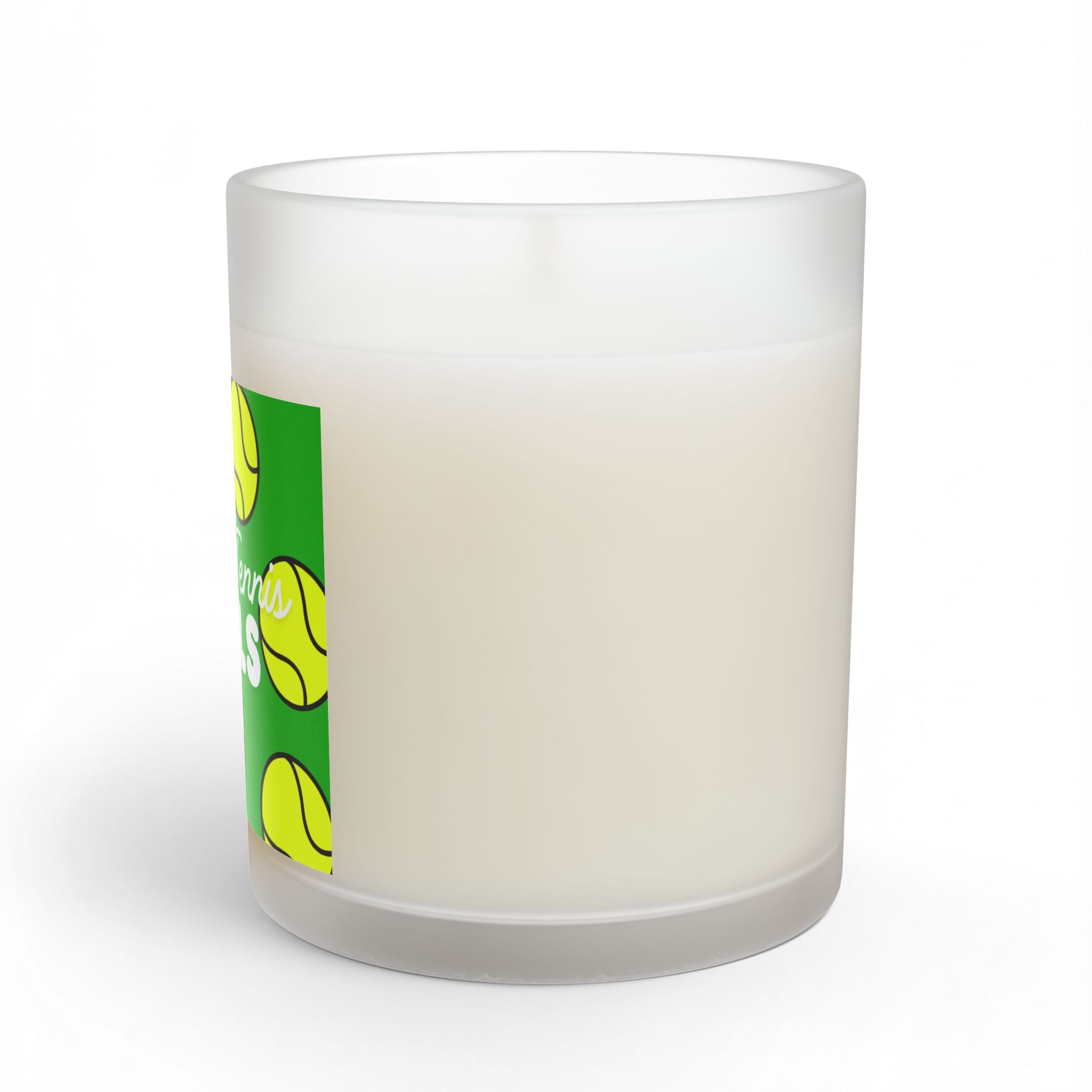 Glass Candle 11oz— "Fresh Tennis Balls" Tennis Ball Scented Candle