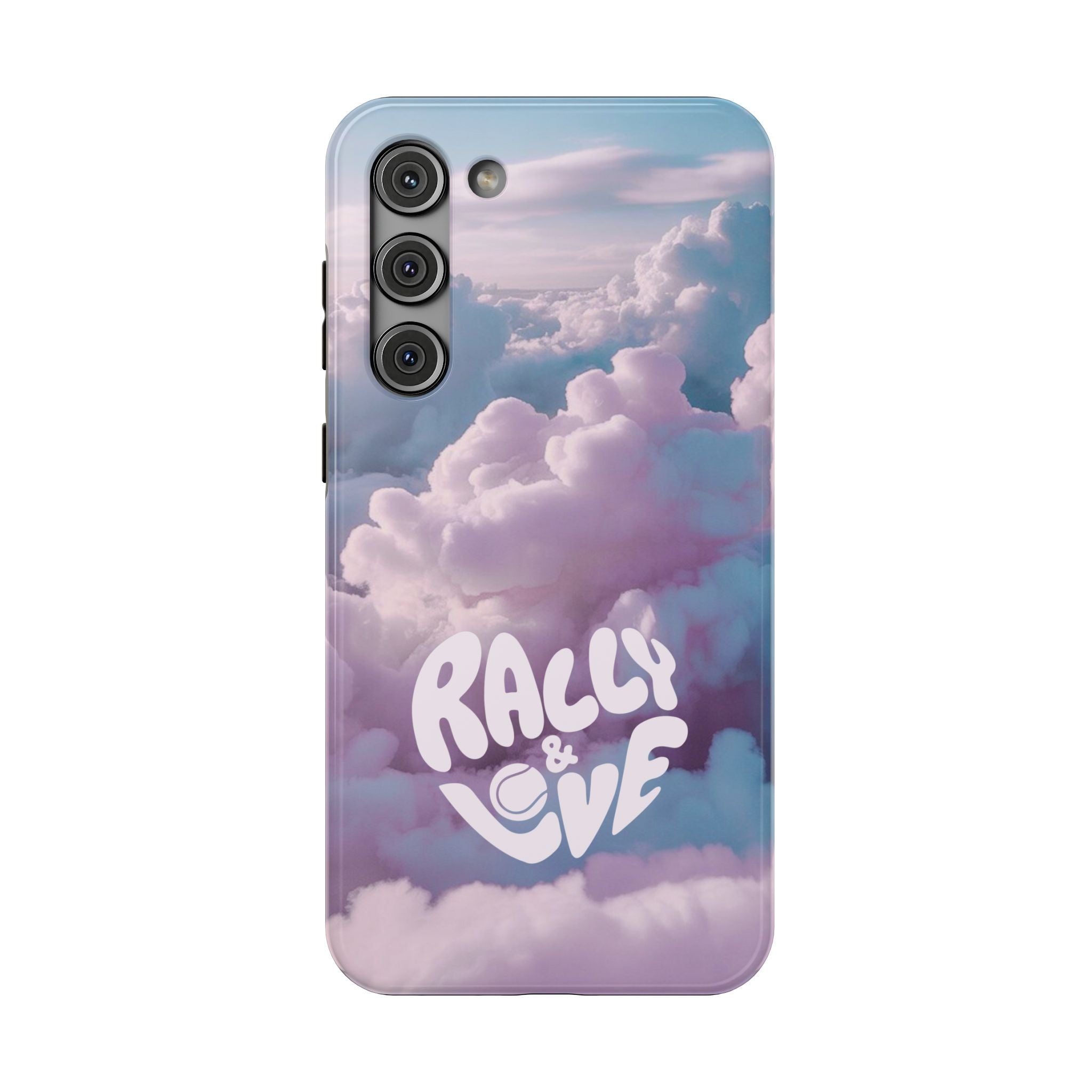 Impact-Resistant Phone Case — "Rally & Love" Clouds/Love in the Air