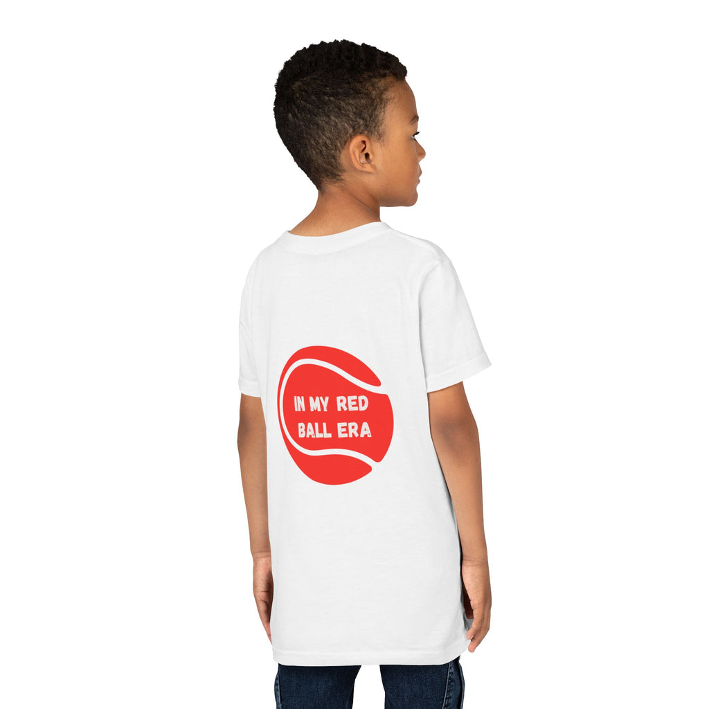 Boy's Junior's Tee - "In My Red Ball Era" Tennis T-Shirt