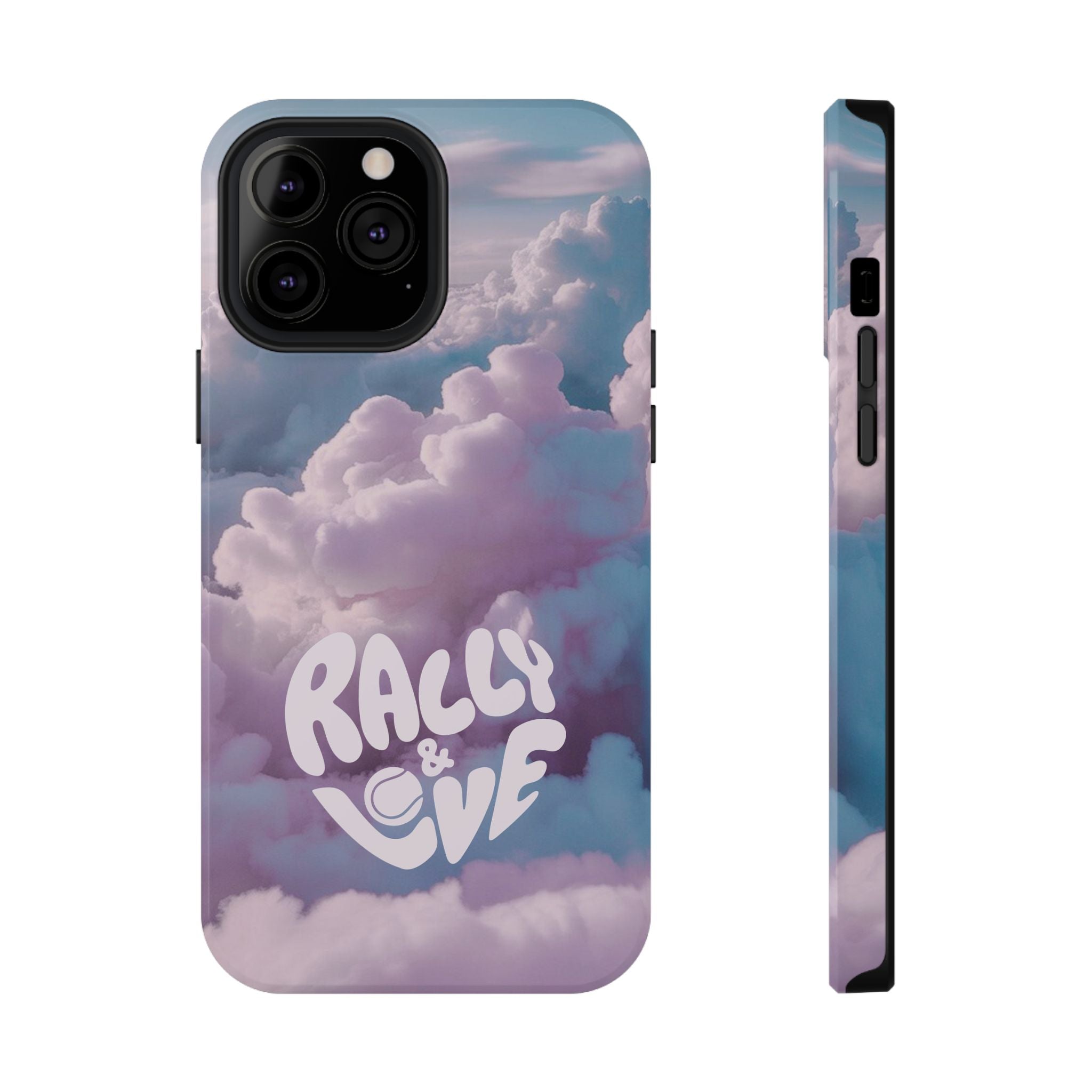 Impact-Resistant Phone Case — "Rally & Love" Clouds/Love in the Air
