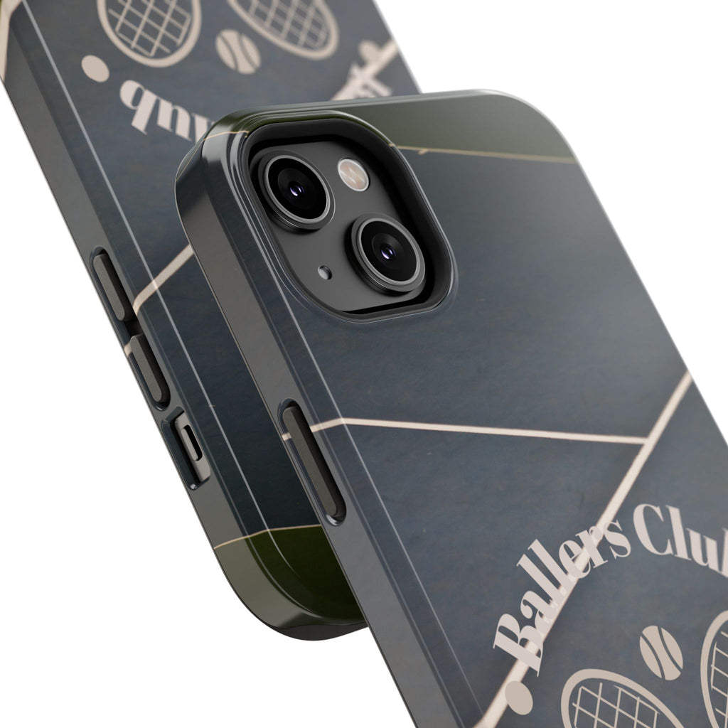 Tennis Impact-Resistant Phone Case — 'Ballers Club Est. 2025' Protective Cover
