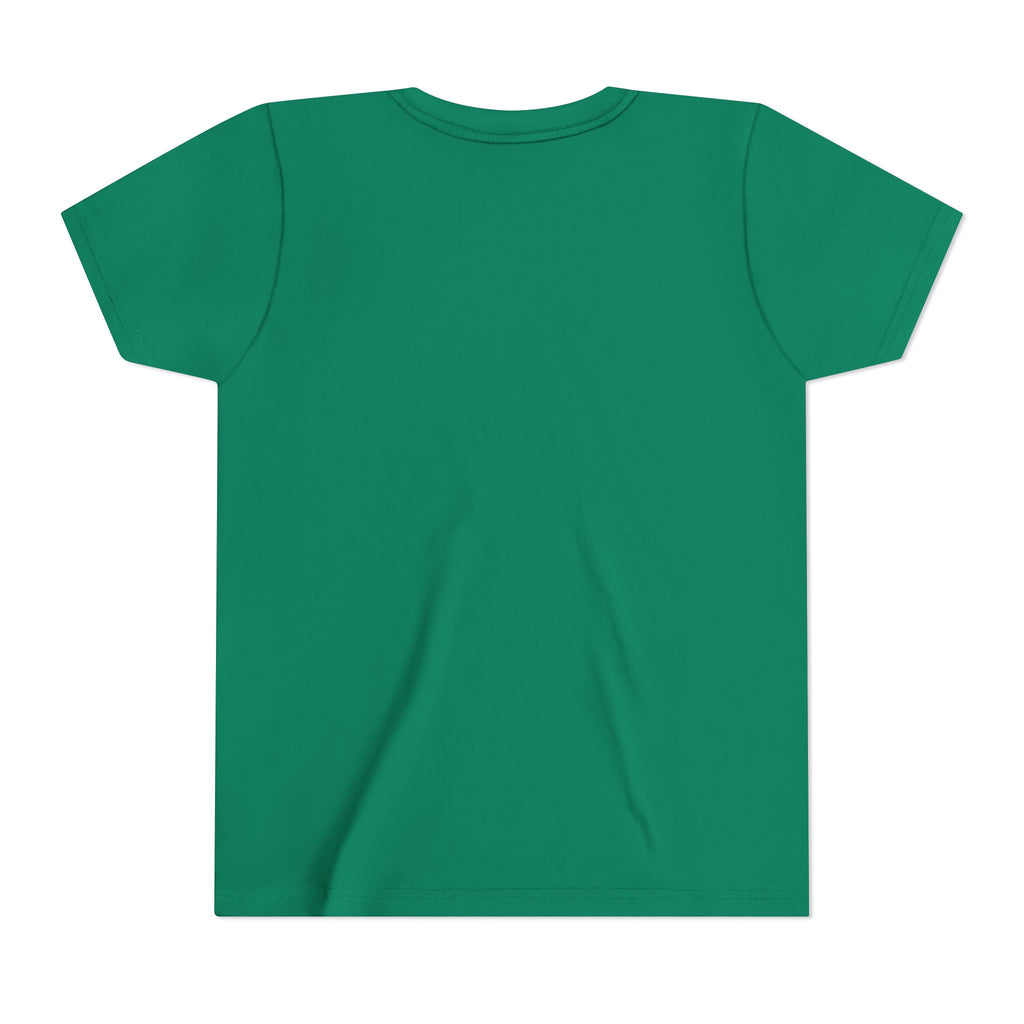 Girl's Junior Tee — Cute Smiling Tennis Ball "My Happy Place" Kids Shirt