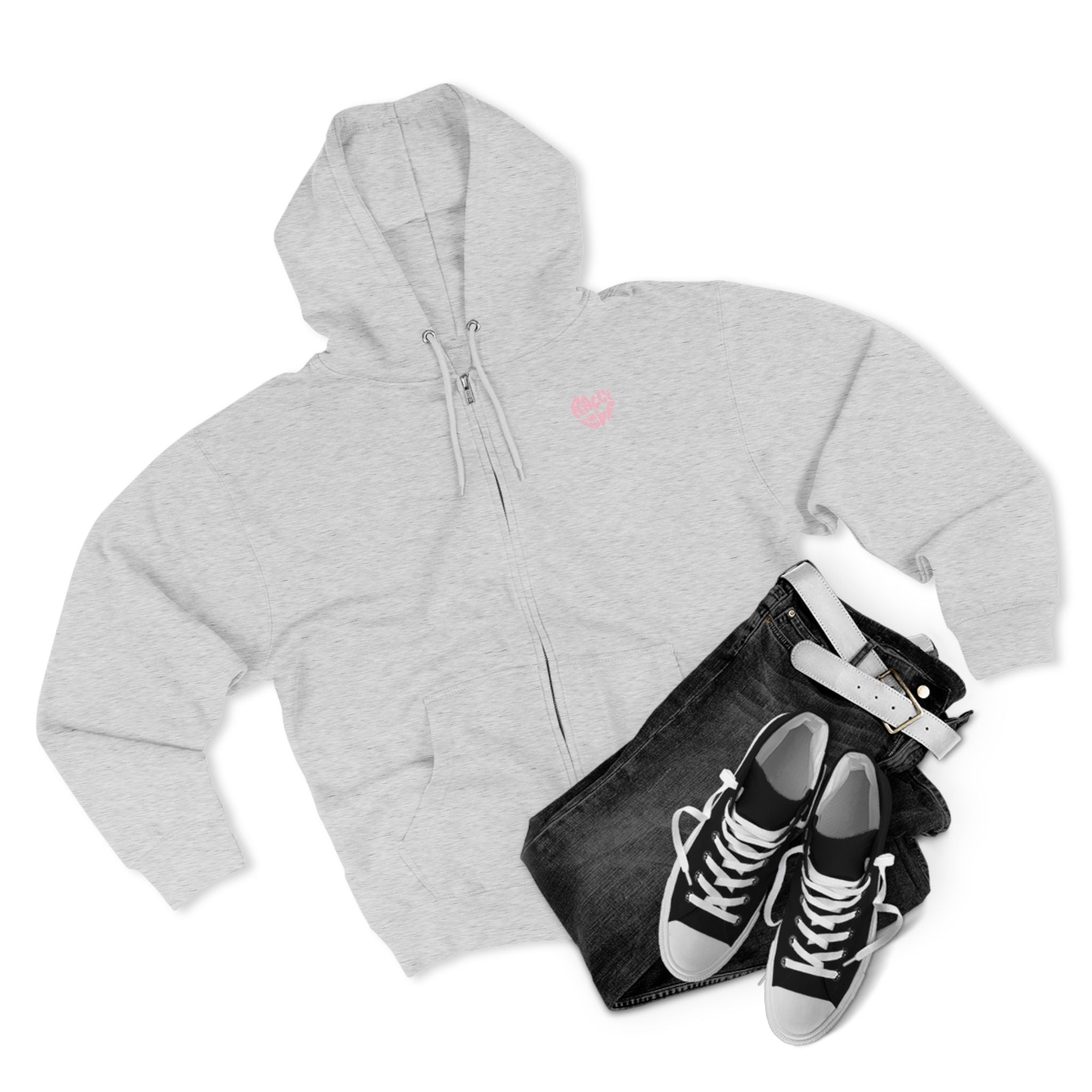 Women's Zip Hoodie — 'Rally & Love" primary logo Zip Hoodie sweatshirt