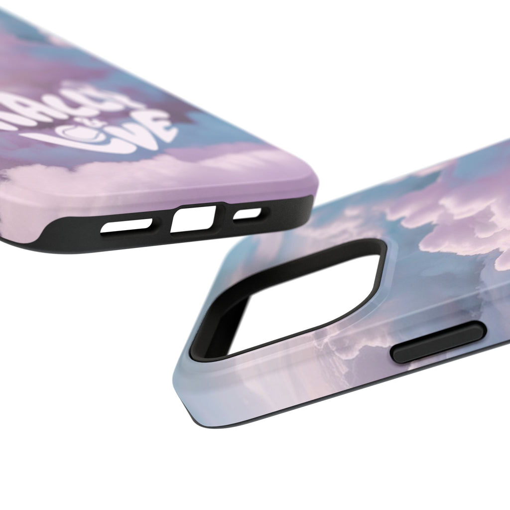 Impact-Resistant Phone Case — "Rally & Love" Clouds/Love in the Air