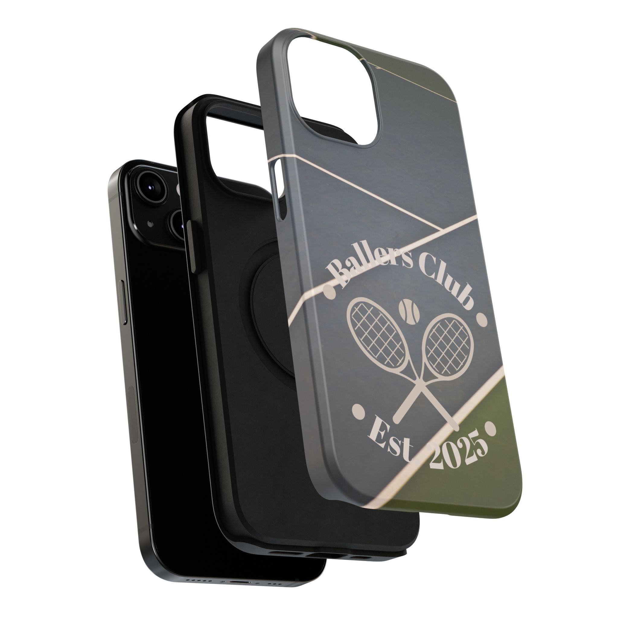 Tennis Impact-Resistant Phone Case — 'Ballers Club Est. 2025' Protective Cover
