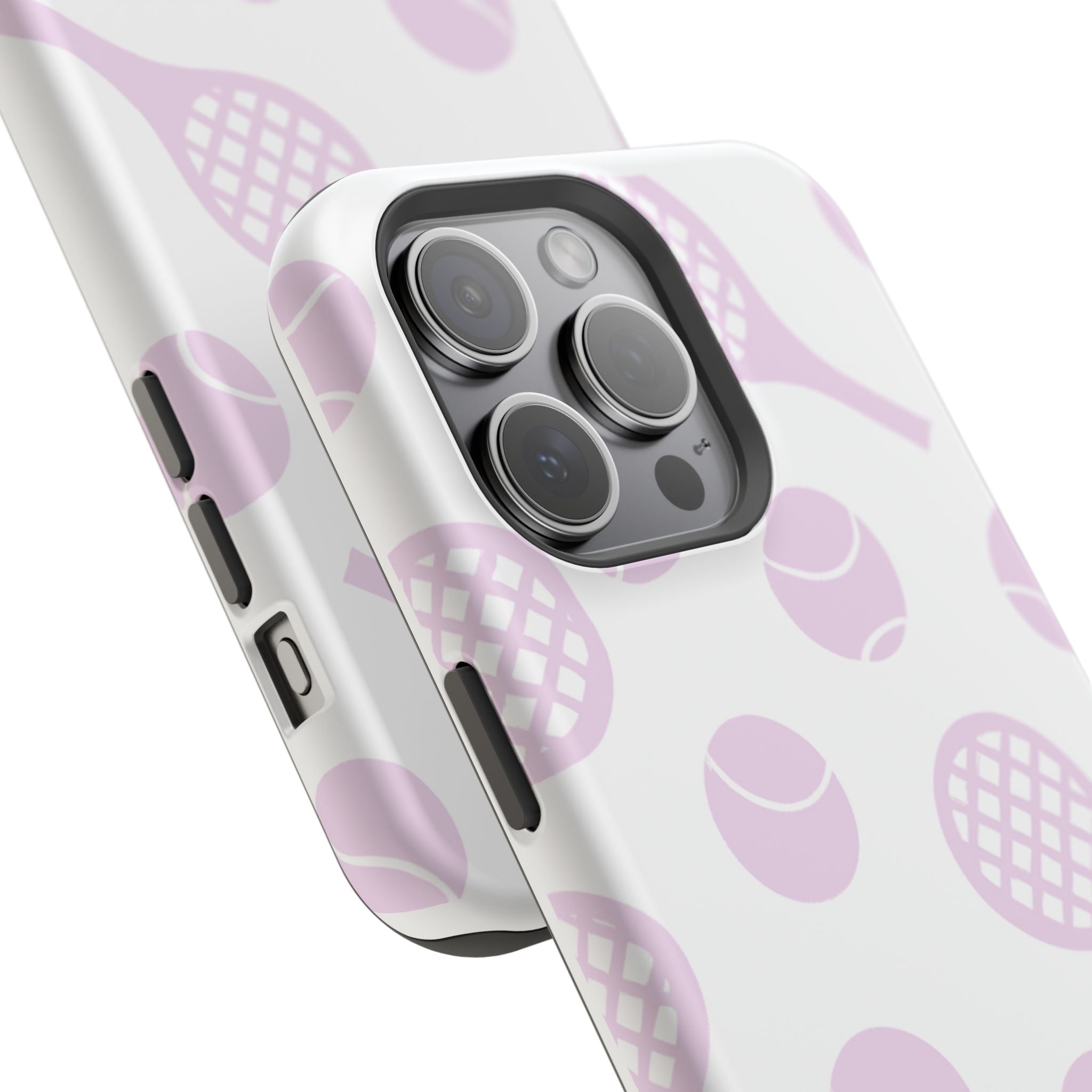 Tennis Impact-Resistant Phone Case — Pink Rackets & Balls