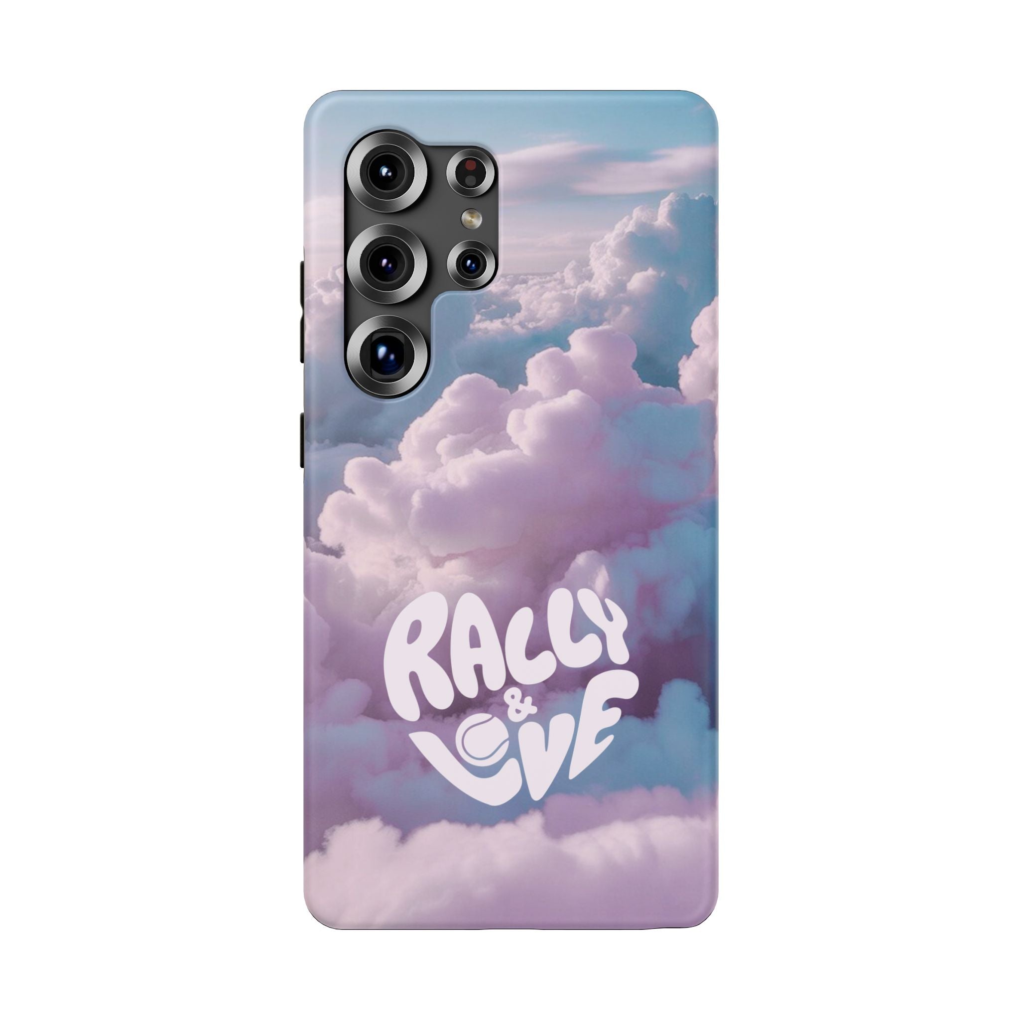 Impact-Resistant Phone Case — "Rally & Love" Clouds/Love in the Air