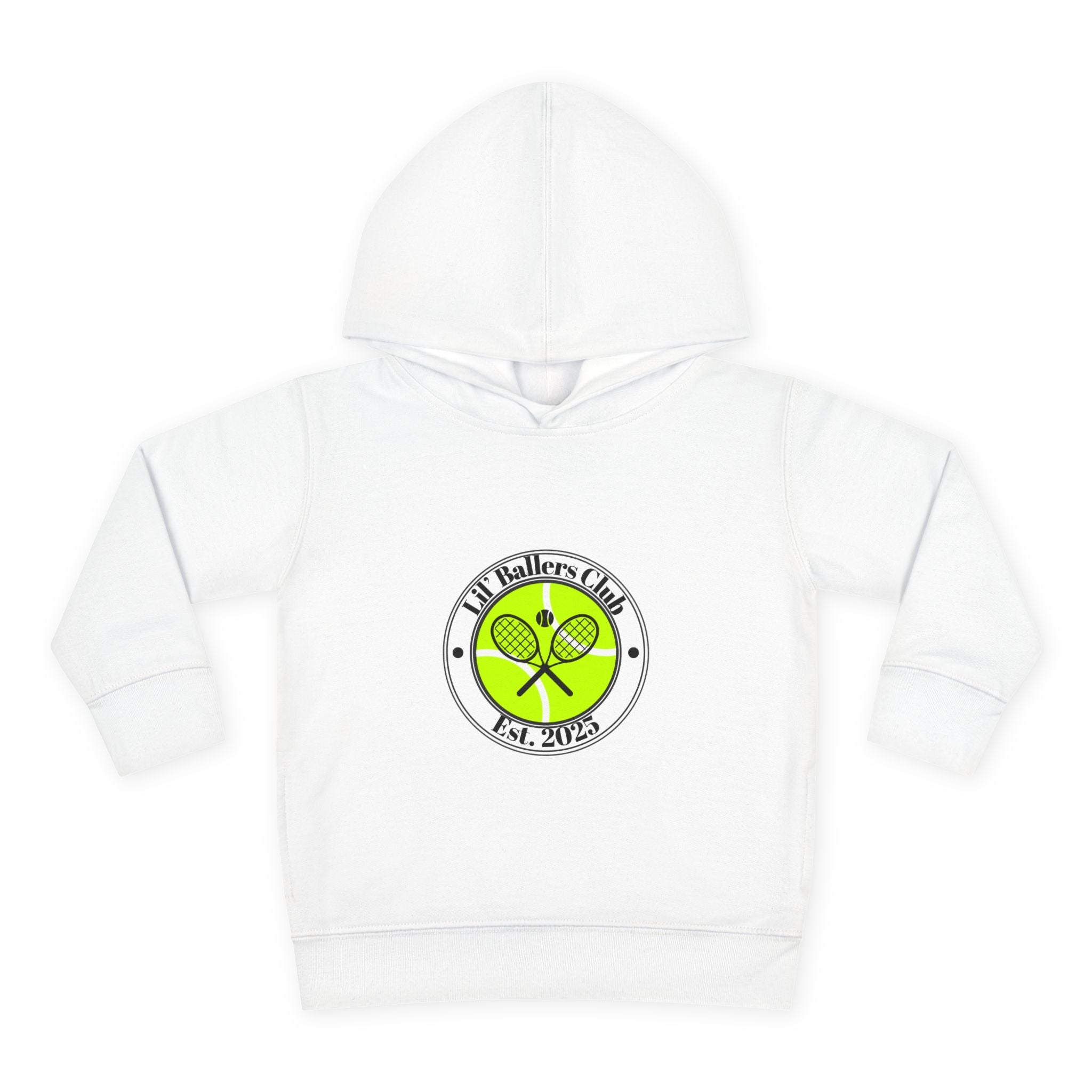 Boy's Toddler Junior Hoodie Sweatshirt — 'Lil' Baller's Club' Pullover Fleece Tennis