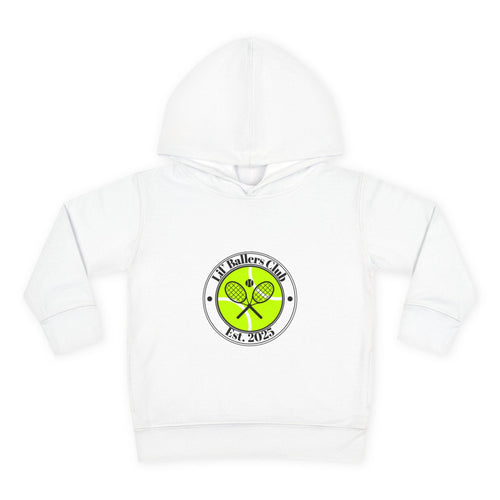Boy's Toddler Junior Hoodie Sweatshirt — 'Lil' Baller's Club' Pullover Fleece Tennis