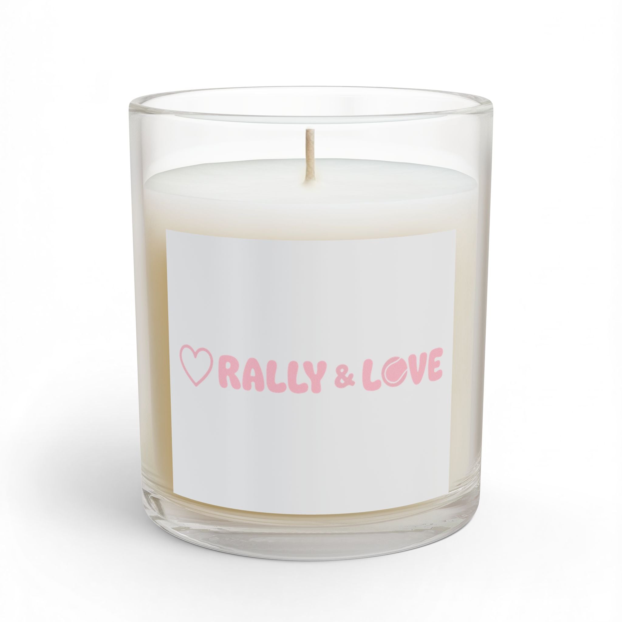 Glass Candle, 11oz - "Rally & Love" primary logo
